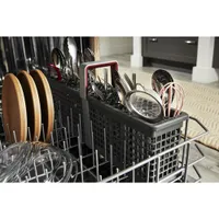 KitchenAid 24" 39dB Built-In Dishwasher with Third Rack (KDTE204KBL) - Black