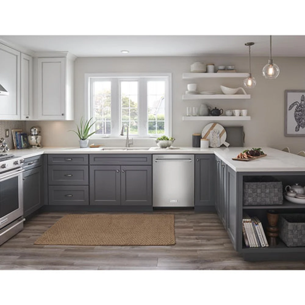 KitchenAid 24" 39dB Built-In Dishwasher with Third Rack (KDTE204KPS) - Stainless Steel