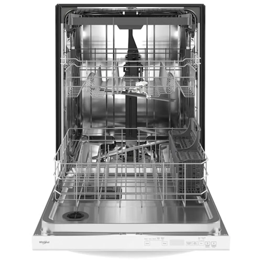 Whirlpool 24" 47dB Built-In Dishwasher with Third Rack (WDT750SAKW) - White