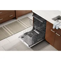 Whirlpool 24" 47dB Built-In Dishwasher with Third Rack (WDT750SAKW) - White