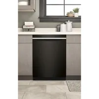 Whirlpool 24" 47dB Built-In Dishwasher with Third Rack (WDTA50SAKV) - Black Stainless