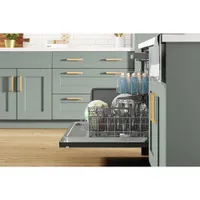 Whirlpool 24" 47dB Built-In Dishwasher with Third Rack (WDTA50SAKV) - Black Stainless