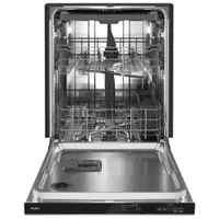 Whirlpool 24" 47dB Built-In Dishwasher with Third Rack (WDTA50SAKV) - Black Stainless