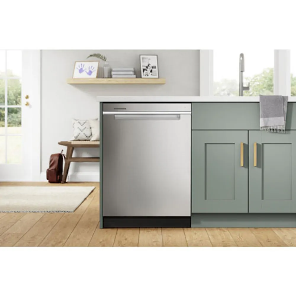 Whirlpool 24" 47dB Built-In Dishwasher with Third Rack (WDTA50SAKZ) - Stainless Steel