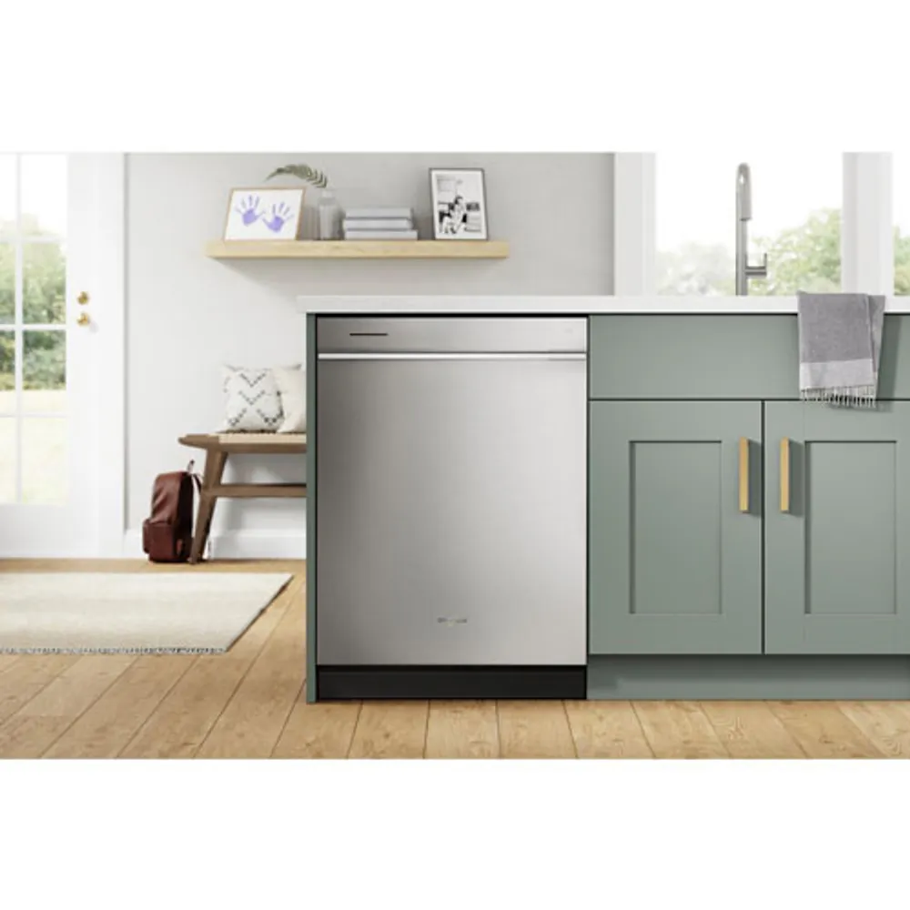 Whirlpool 24" 41dB Built-In Dishwasher with Third Rack (WDTA80SAKZ) - Stainless Steel