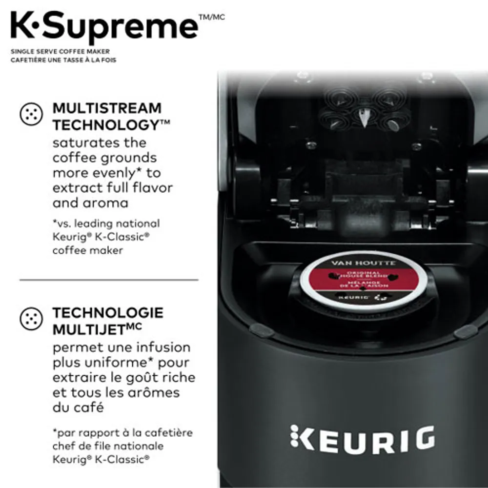 Cafetière pour une tasse K-Supreme de Keurig - Noir