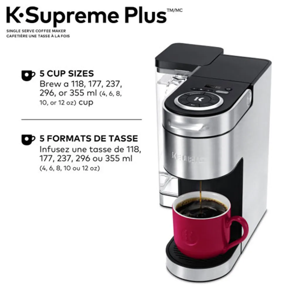 Cafetière pour une tasse K-Supreme Plus de Keurig - Acier inoxydable