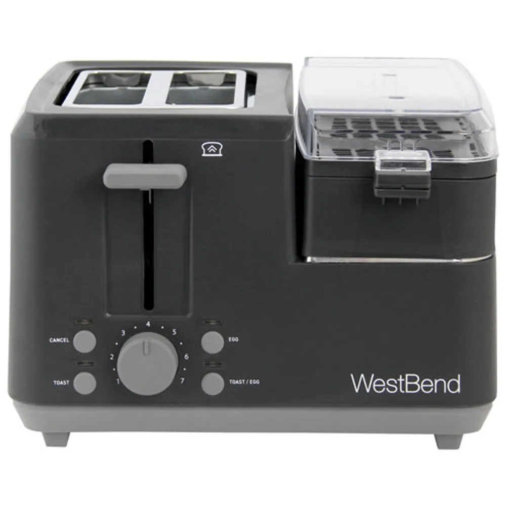 West Bend Breakfast Station - 2-Slice - Black