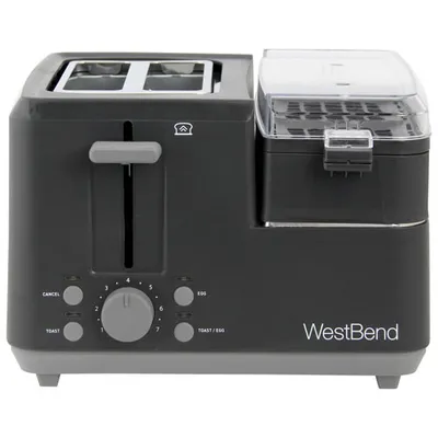 West Bend Breakfast Station - 2-Slice - Black