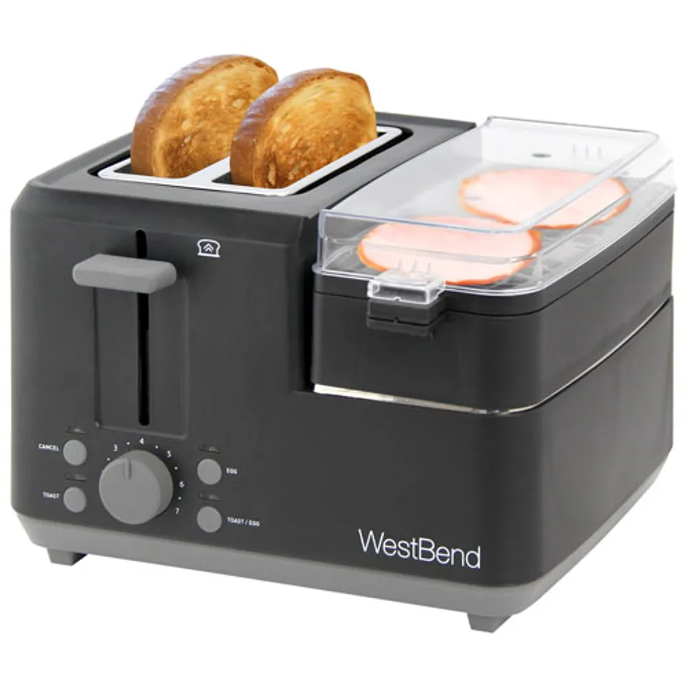 West Bend Breakfast Station - 2-Slice - Black