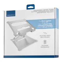Insignia Ergonomic Adjustable Laptop Stand - Silver - Only at Best Buy