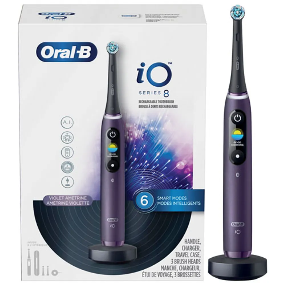 Oral-B iO Series 8 Smart Electric Toothbrush (iO M8.3B2.2B) - Violet Ametrine