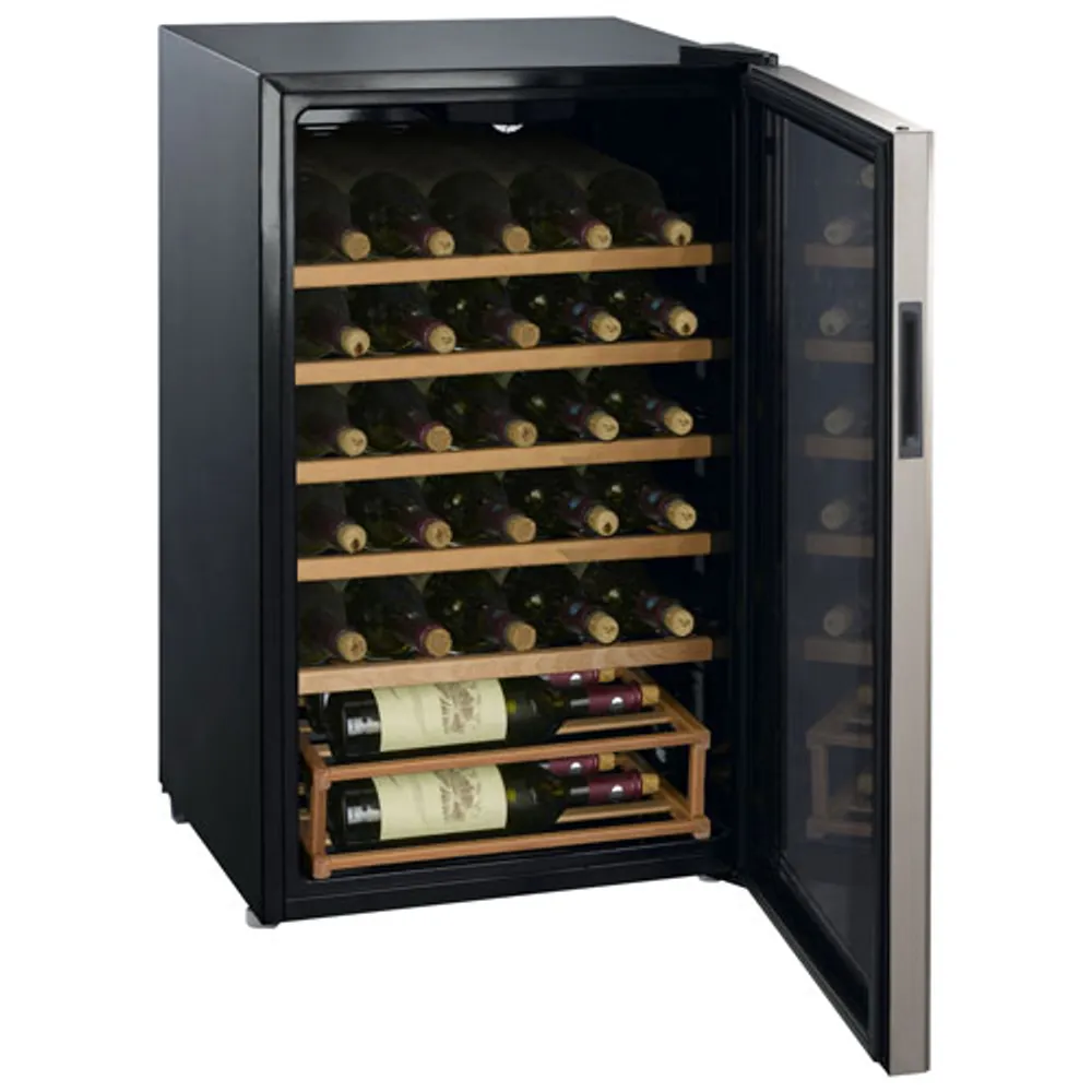 Whirlpool 33-Bottle Freestanding Wine Cooler (WHW36MS2F08) - Stainless Steel