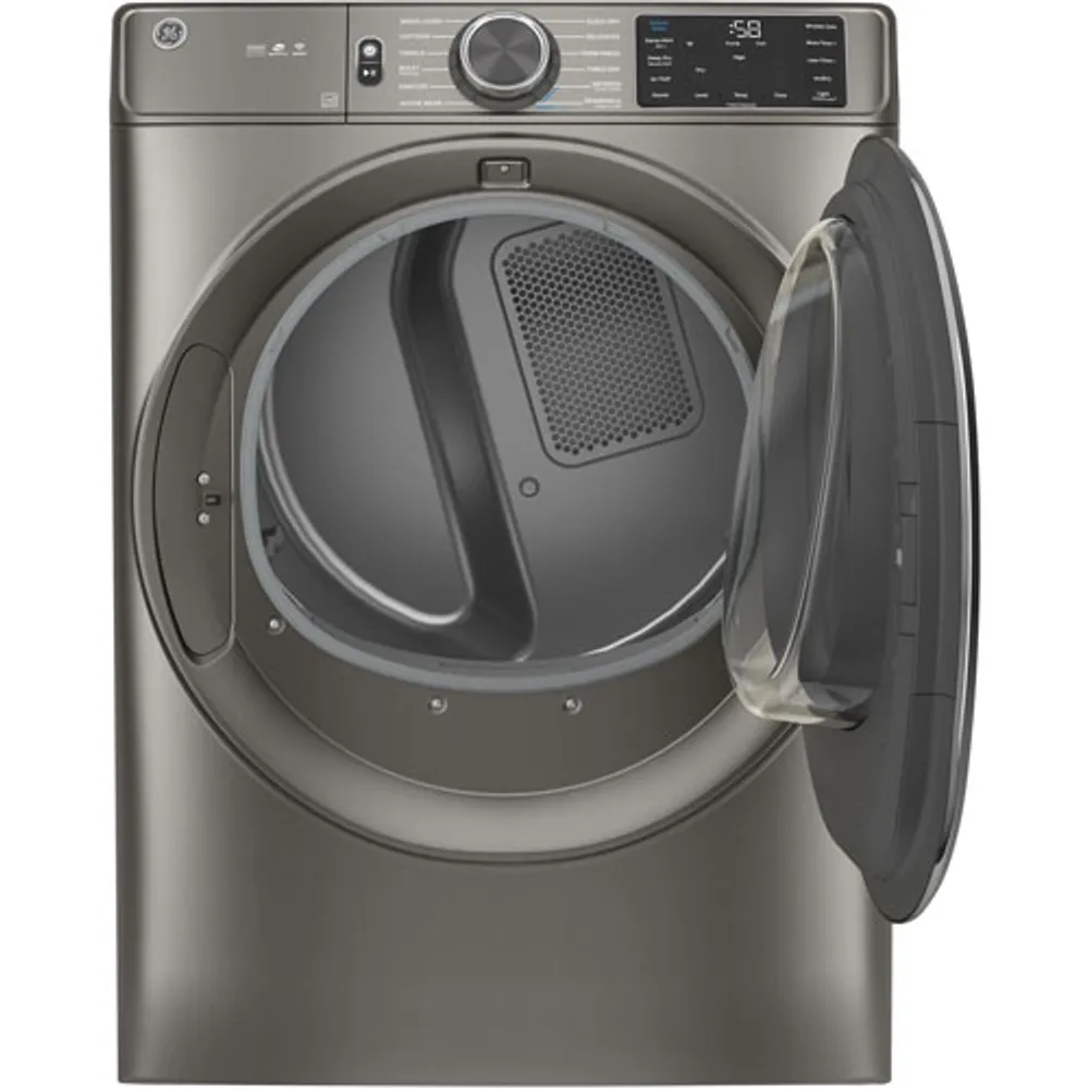 GE 7.8 Cu. Ft. Electric Steam Dryer (GFD65ESMNSN) - Satin Nickel