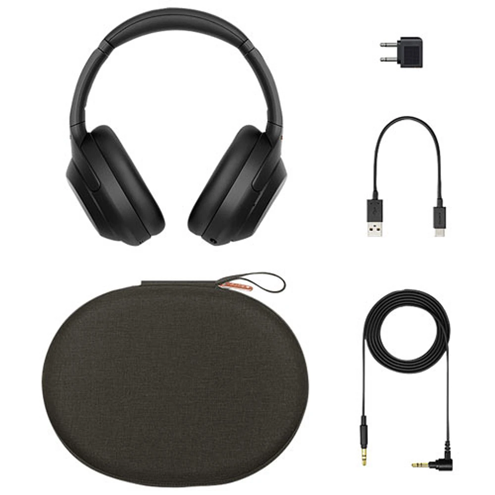 Casque d'écoute Bluetooth à suppression du bruit WH-1000XM4 de Sony - Noir