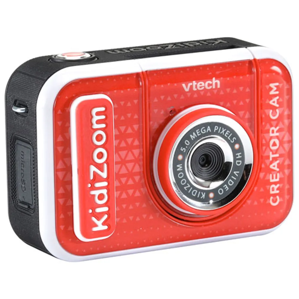 Appareil photo numérique HD KidiZoom Creator Cam de VTech avec trépied - Noir/Rouge