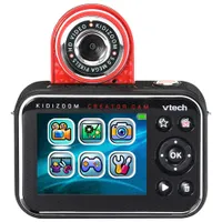 VTech KidiZoom Creator Cam HD Digital Camera with Tripod - Black/Red