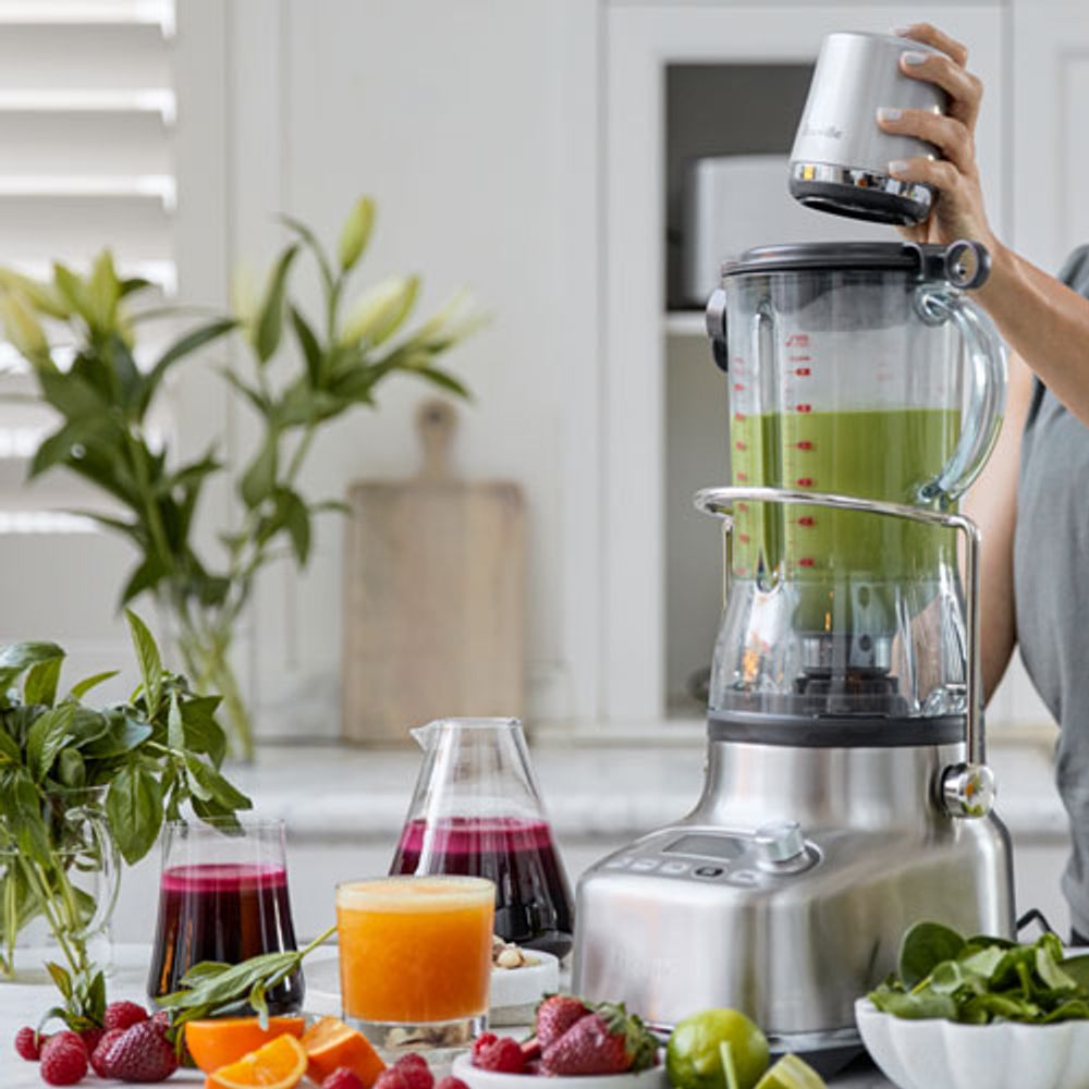 Breville 3X Bluicer Pro 1.5L 1100-Watt Stand Blender and Juicer - Brushed Stainless Steel