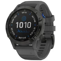 Garmin fenix 6 Pro Solar 47mm GPS Watch with Heart Rate Monitor - Large - Slate Grey