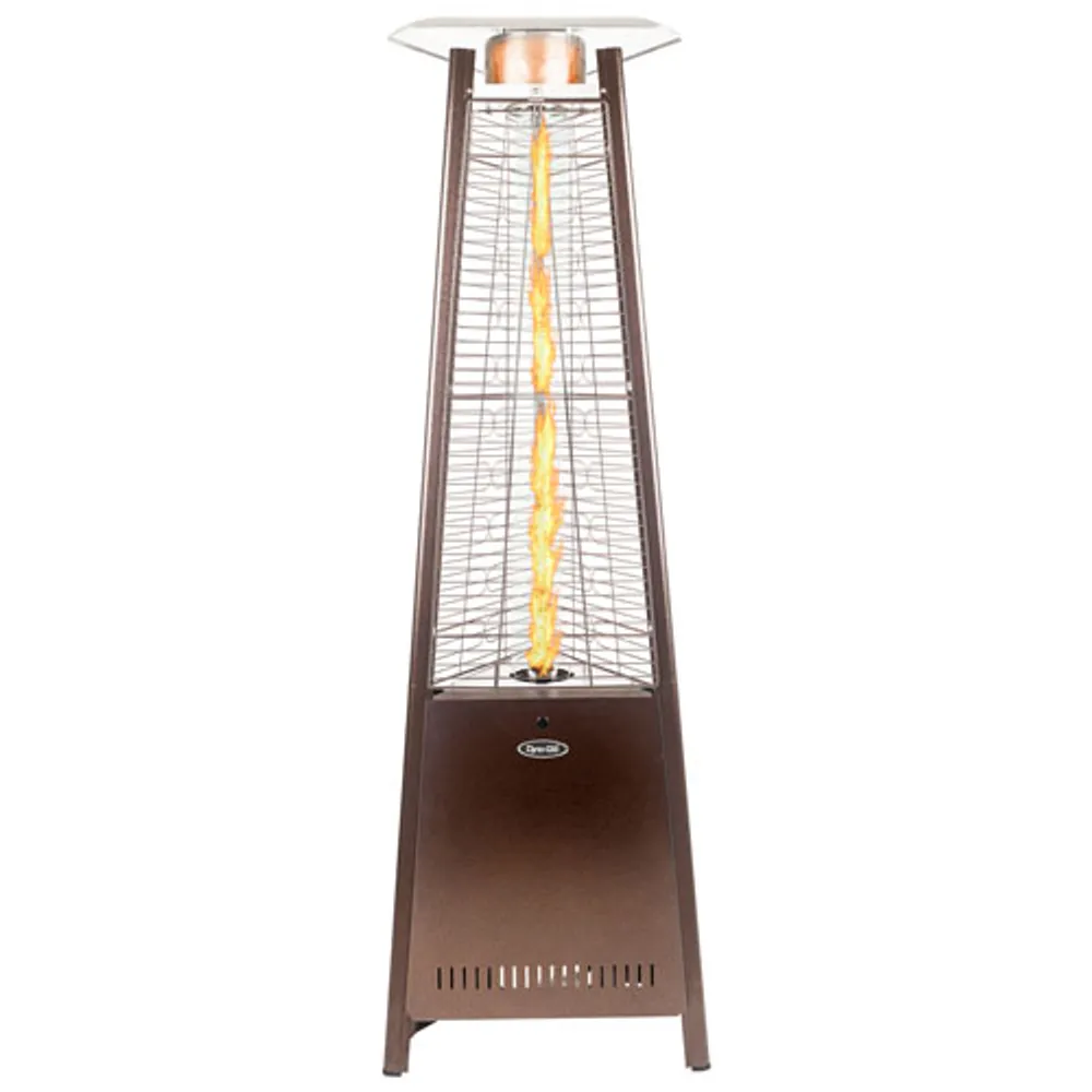 Dyna-Glo 73" Pyramid Freestanding Propane Patio Heater - 42,000 BTU - Hammered Bronze