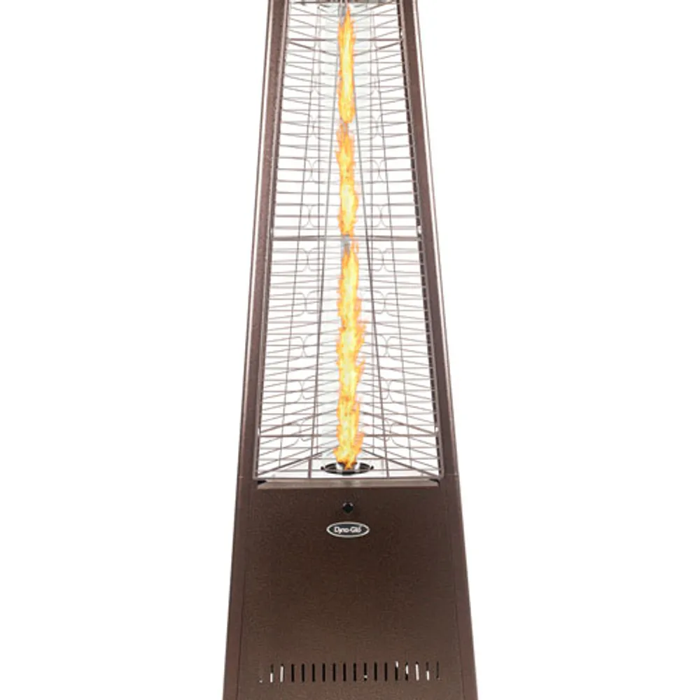 Dyna-Glo 73" Pyramid Freestanding Propane Patio Heater - 42,000 BTU - Hammered Bronze