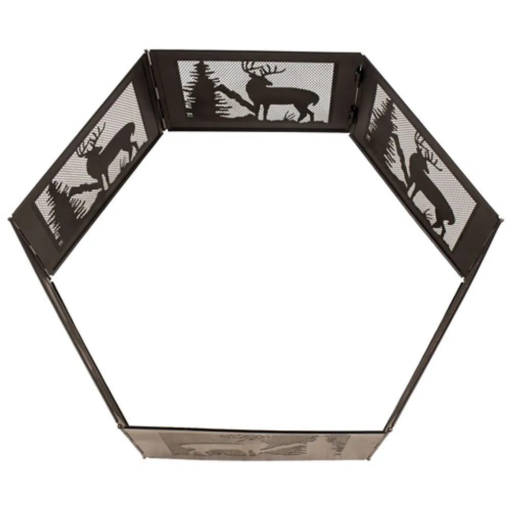 Pleasant Hearth Deer Mountain Folding Fire Ring