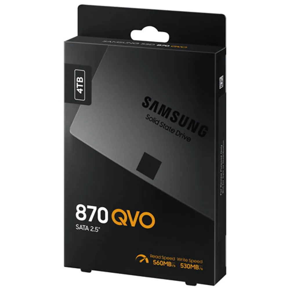 Samsung 870 QVO 4TB SATA III Internal Solid State Drive (MZ-77Q4T0B/AM)