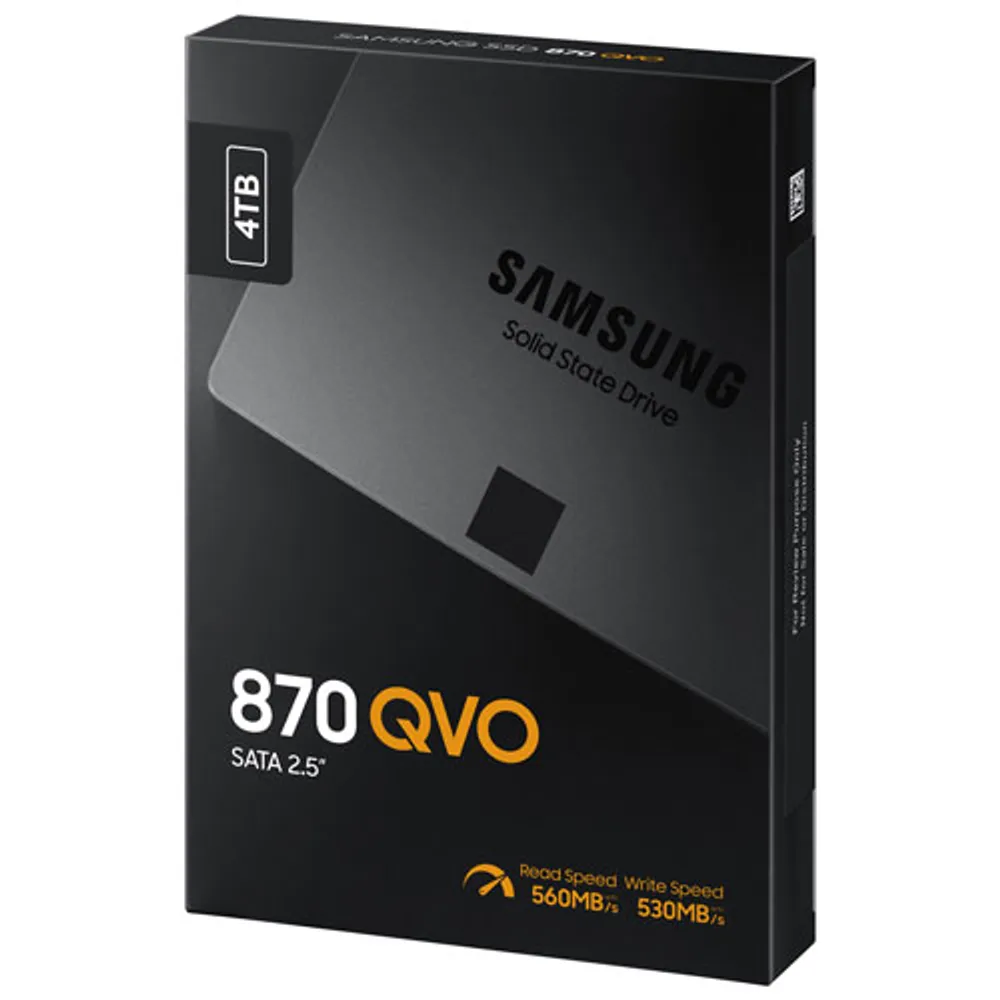 Samsung 870 QVO 4TB SATA III Internal Solid State Drive (MZ-77Q4T0B/AM)