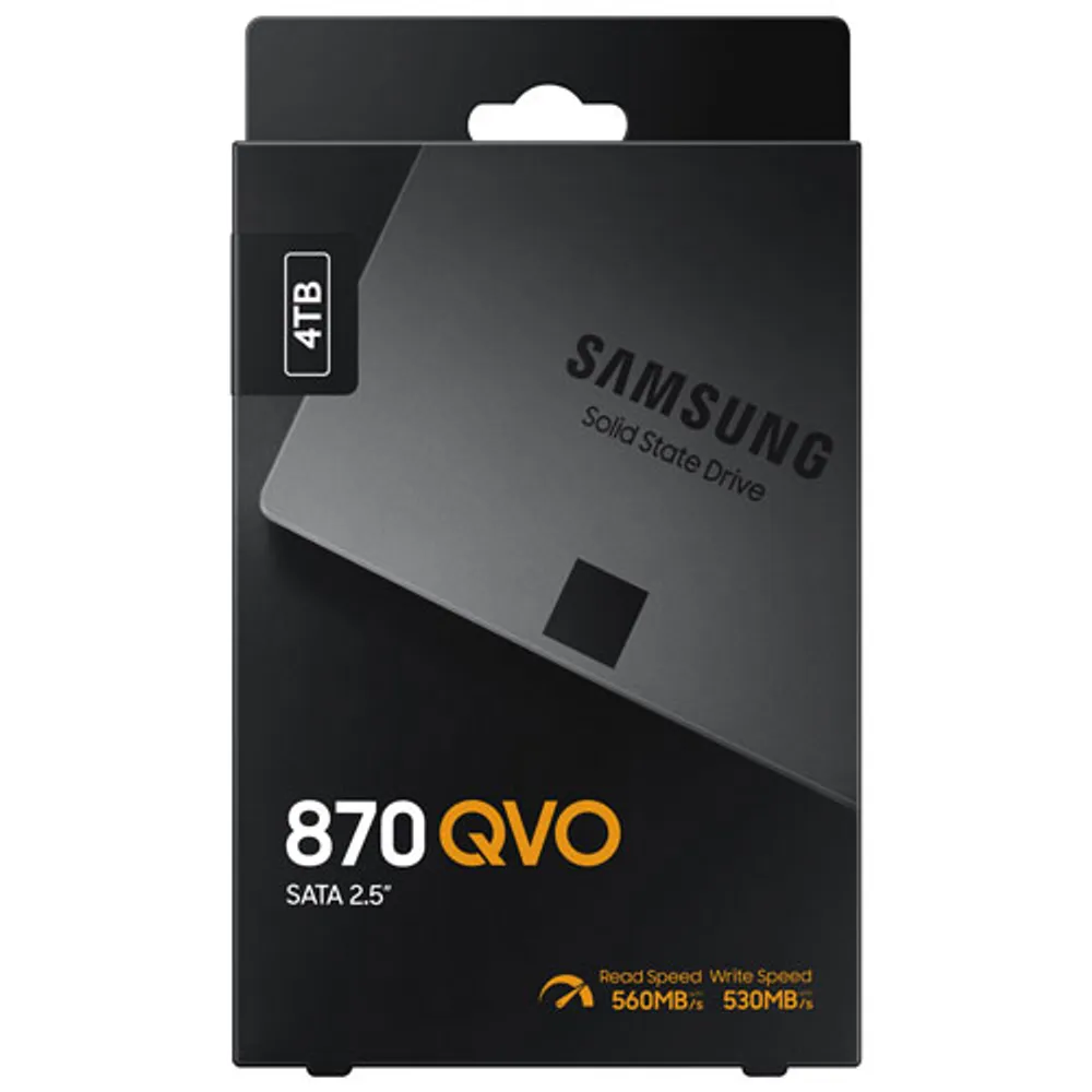 Samsung 870 QVO 4TB SATA III Internal Solid State Drive (MZ-77Q4T0B/AM)