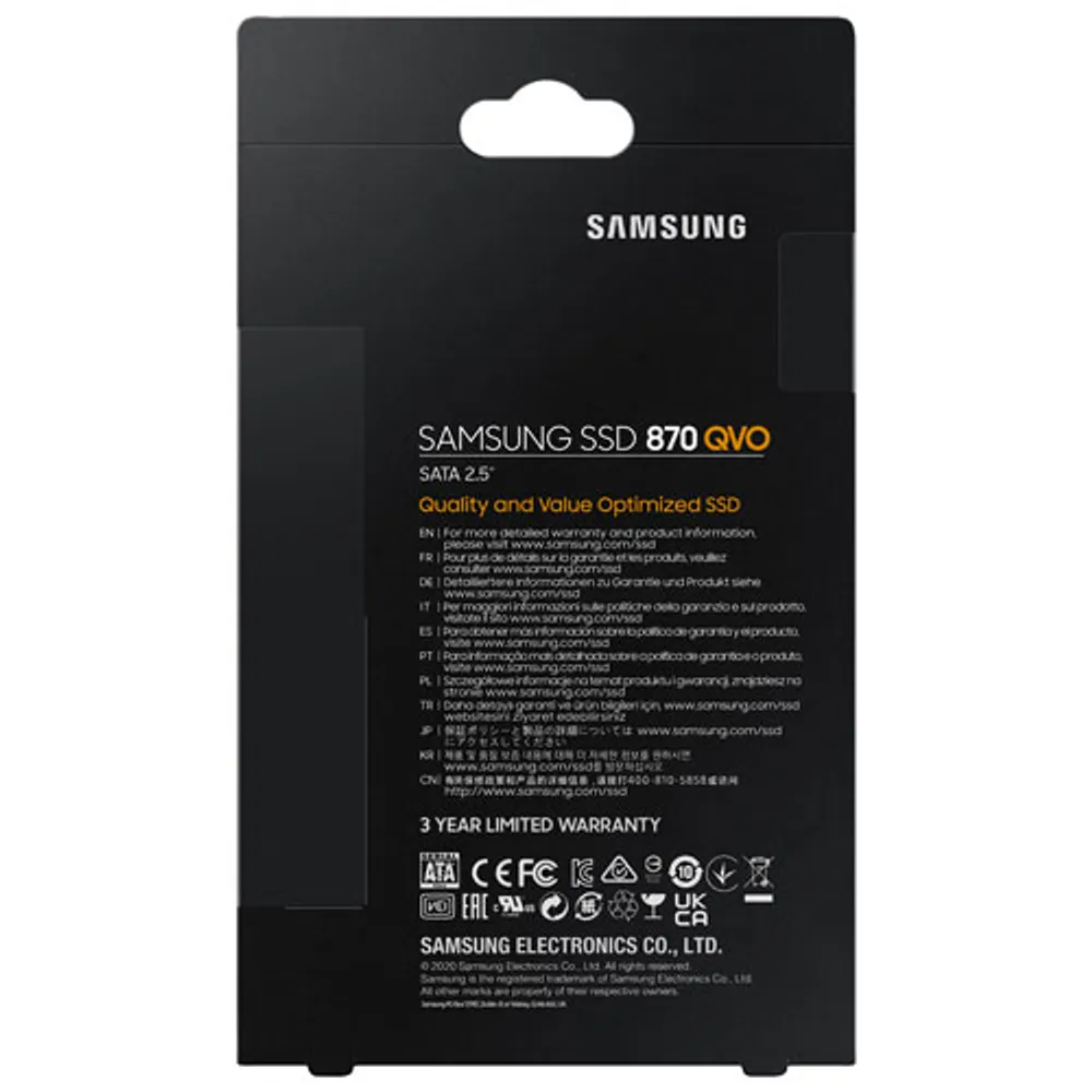 Samsung 870 QVO 8TB SATA III Internal Solid State Drive (MZ-77Q8T0B/AM)