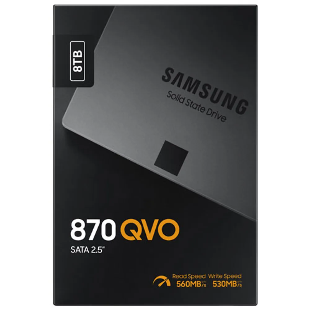 Samsung 870 QVO 8TB 2.5 SATA III Internal SSD (MZ-77Q8T0B/AM) for