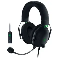 Casque de jeu à microphone et carte son USB BlackShark V2 de Razer - Noir/Vert