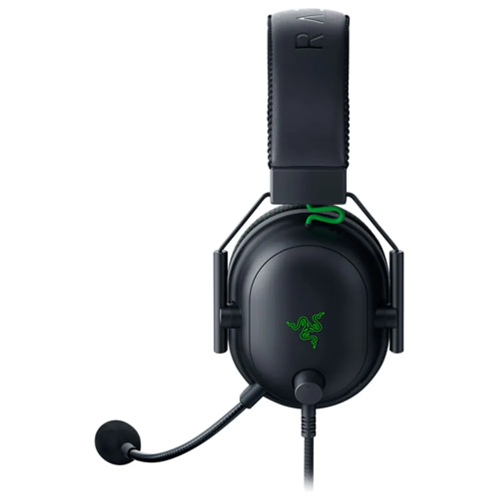 Casque de jeu à microphone et carte son USB BlackShark V2 de Razer - Noir/Vert