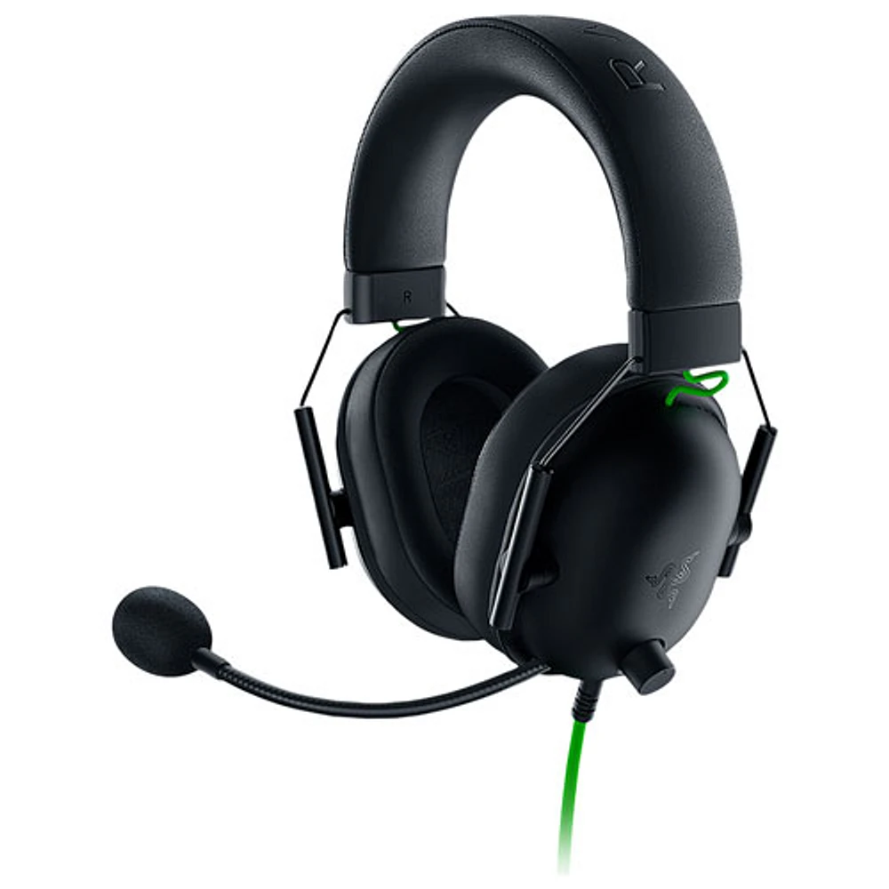 Razer BlackShark V2 X Gaming Headset with Microphone - Black/Green