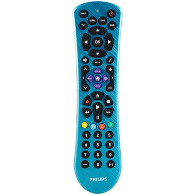 Philips 4-Device Universal Remote Control - Electric Blue