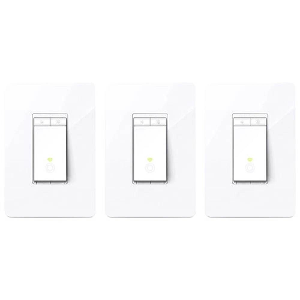 TP-Link Kasa Smart Wi-Fi Dimmer Light Switch - 3-Pack