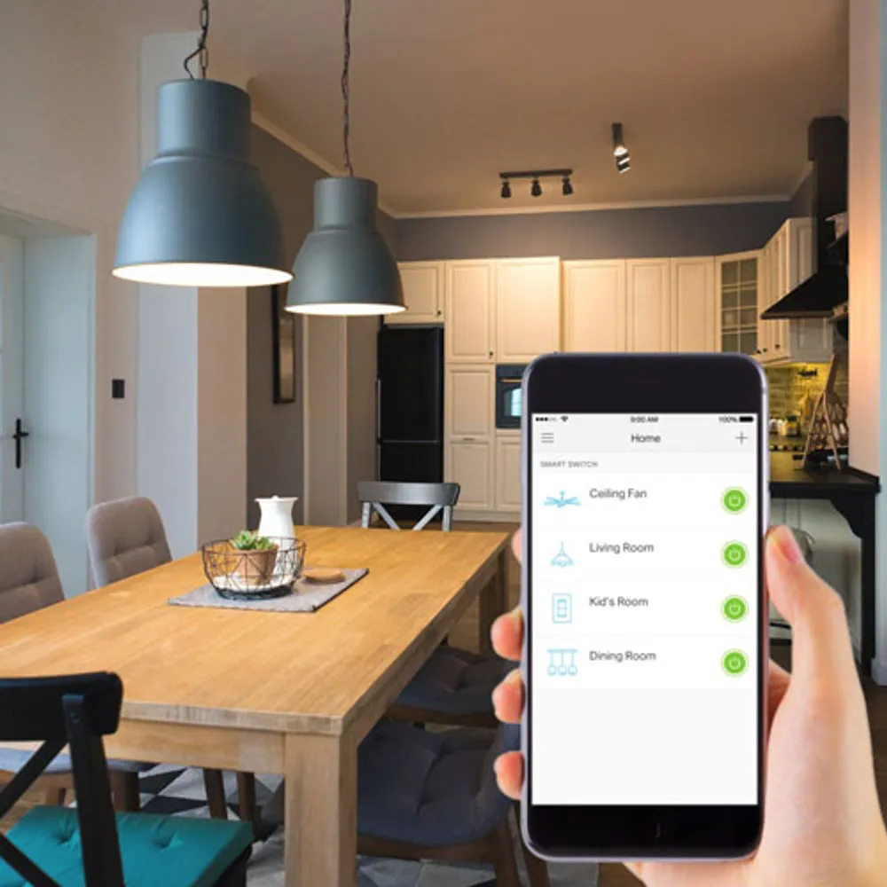 Interrupteur d'éclairage intelligent Wi-Fi Kasa de TP-Link - ensemble de 3