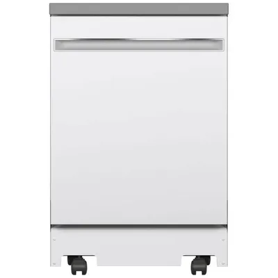 Lave-vaisselle mobile 23,62 po 58 dB de GE (GPT225SGLWW) - Blanc - Boîte ouverte - Endommagé