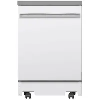 GE 23.62'' 58dB Portable Dishwasher (GPT225SGLWW) - White - Open Box - Scratch & Dent