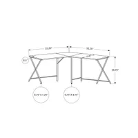 Bureau d'angle d'ordinateur de Monarch