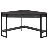 Monarch Angular Corner Computer Desk - Black