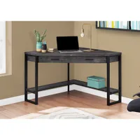 Monarch Angular Corner Computer Desk - Black