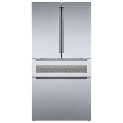 Bosch 36" 21.2 Cu. Ft. French Door Refrigerator with Ice Dispenser (B36CL81ENG) - Stainless Steel