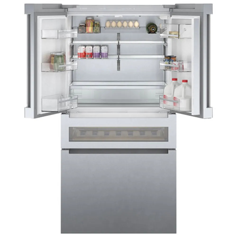 Bosch 36" 21.2 Cu. Ft. French Door Refrigerator with Ice Dispenser (B36CL81ENG) - Stainless Steel