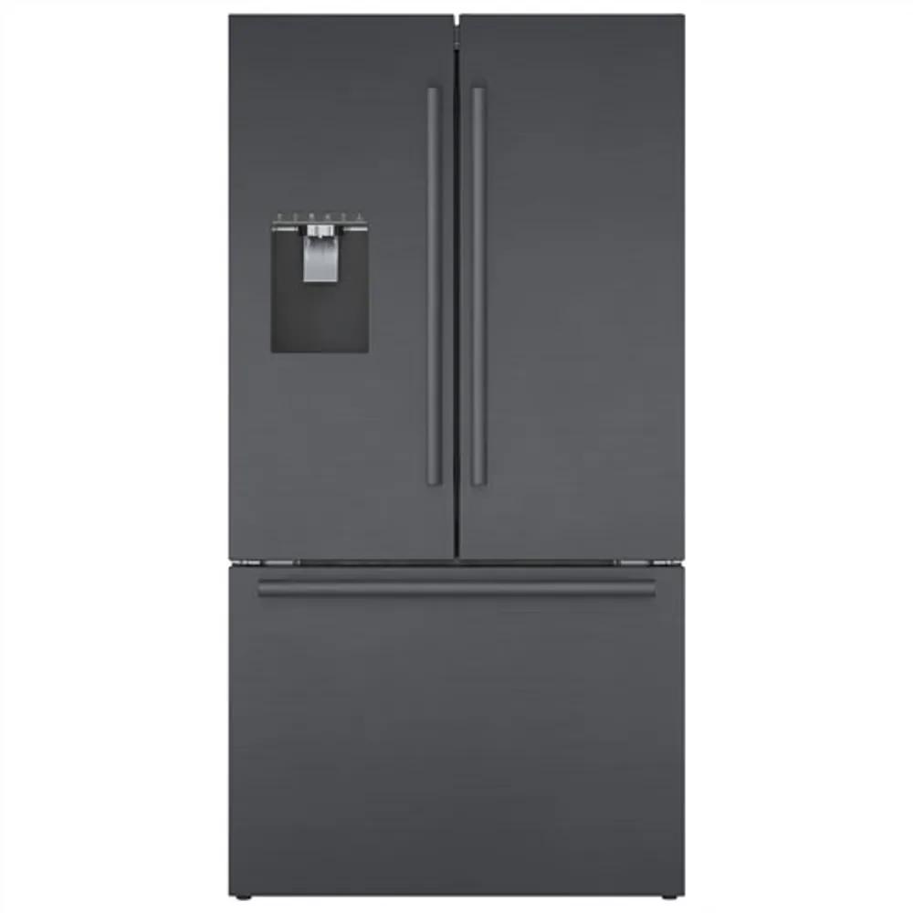 Bosch 36" 21.6 Cu. Ft. French Door Refrigerator w/ Water & Ice Dispenser (B36CD50SNB) - Black Stainless