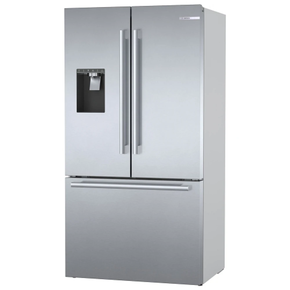 Bosch 36" 21.6 Cu. Ft. Counter-Depth French Door Refrigerator with Dispenser (B36CD50SNS) - Stainless