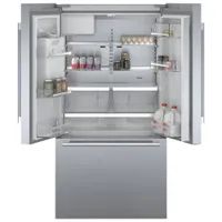 Bosch 36" 21.6 Cu. Ft. Counter-Depth French Door Refrigerator with Dispenser (B36CD50SNS) - Stainless