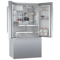 Bosch 36" 21.6 Cu. Ft. Counter-Depth French Door Refrigerator with Dispenser (B36CD50SNS) - Stainless