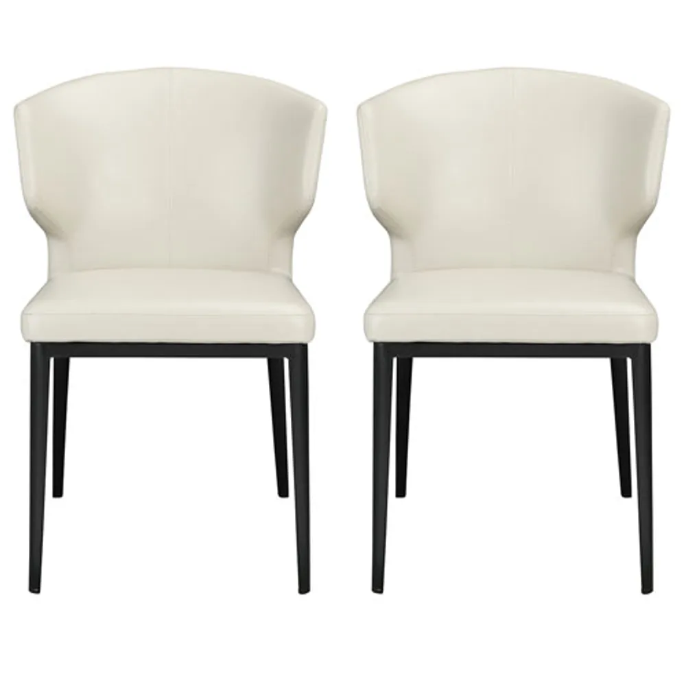 Delaney Contemporary Polyester Dining Chair - Set of 2