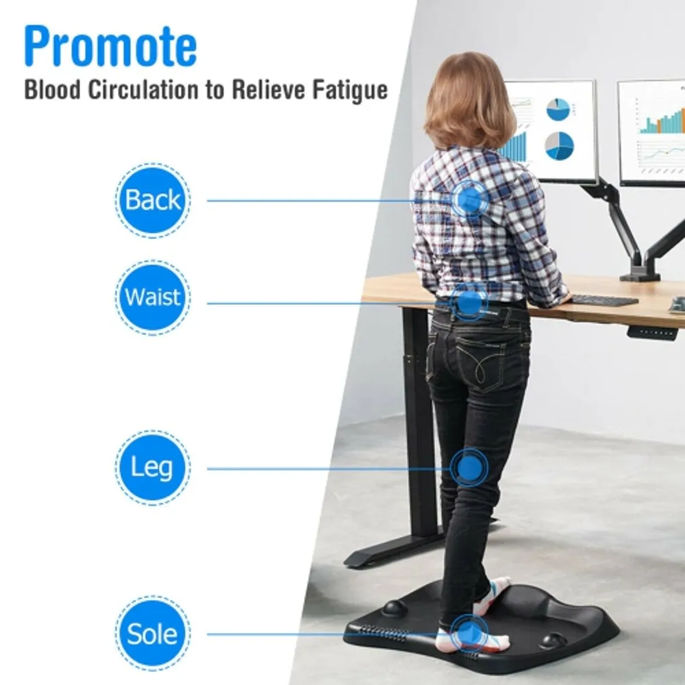 Gymax Anti-Fatigue Standing Desk Mat Ergonomic Comfort Floor Foot